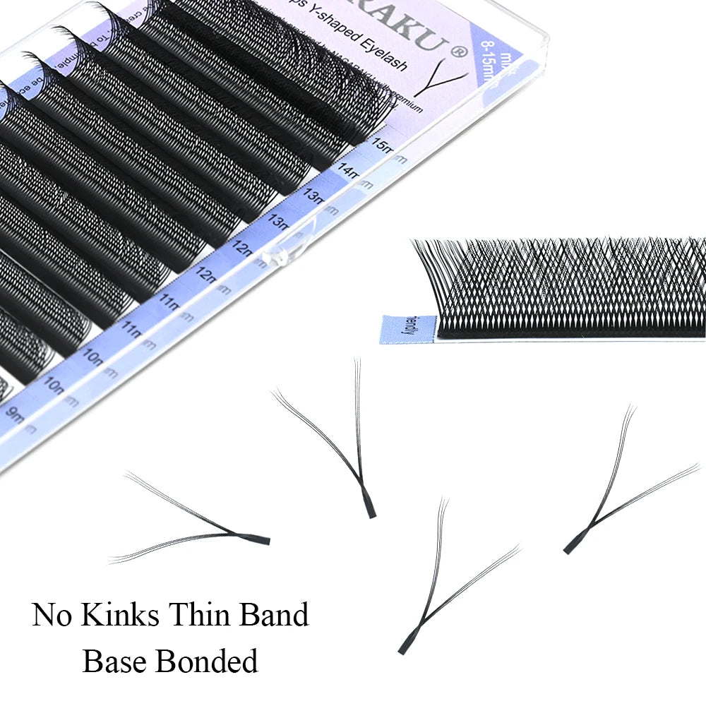 NAGARAKU YY Shape Double/Three Split Tips Triple Top Interlaced Root Eyelash Extensions Eyelashes - Double is on shop all page