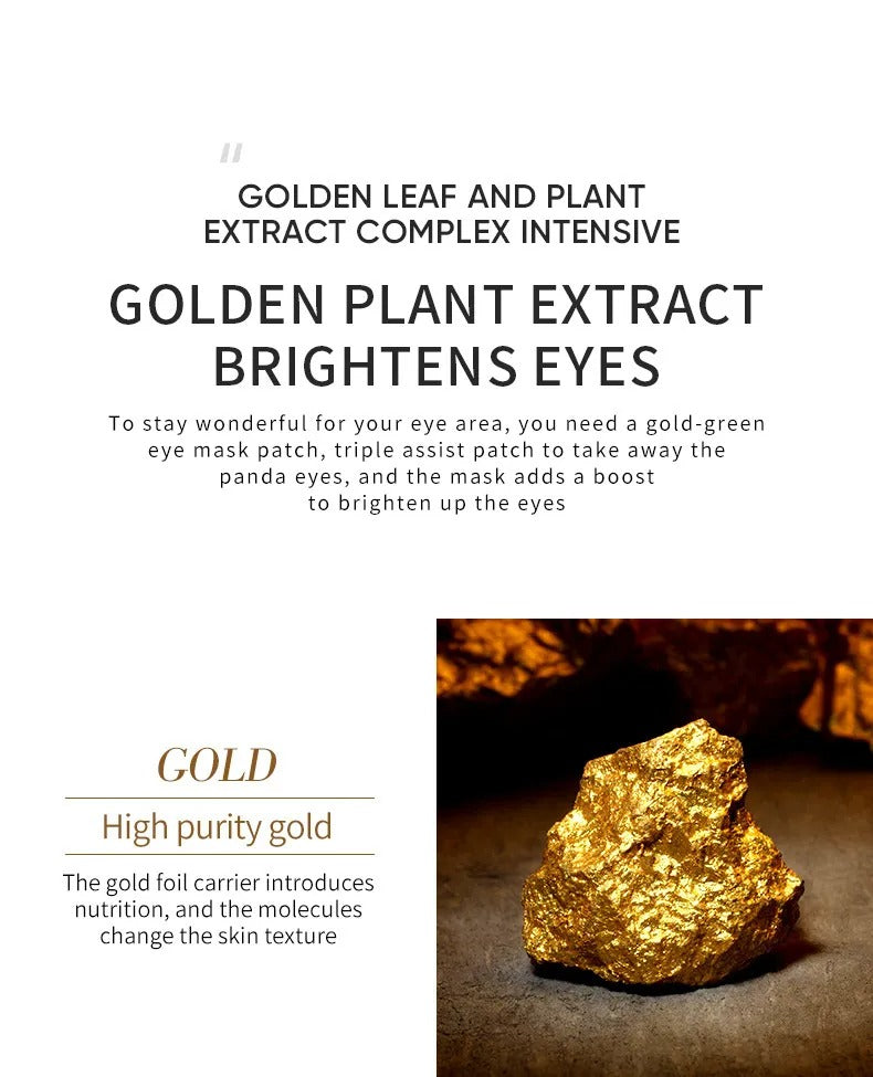 New Improved Avocado Golden Collagen Eye Mask - Anti Dark Circles, No Eye Bags & Anti Wrinkle Skin Care Products