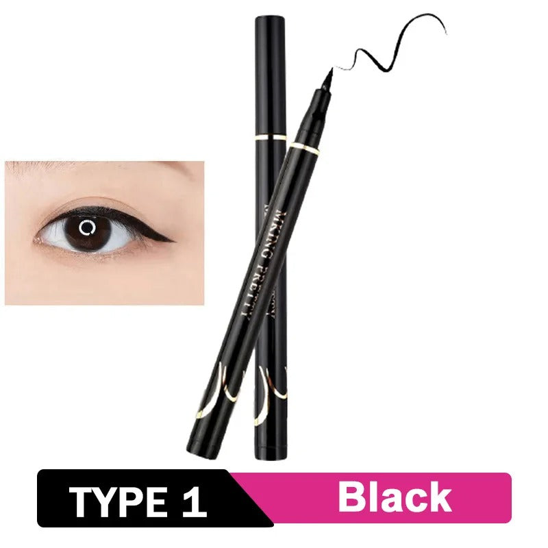 Black Liquid Eyeliner Waterproof Long Lasting Eye Liner Pencil Quick Drying Not Bloom Natural Liquid Pen Cosmetic Tools