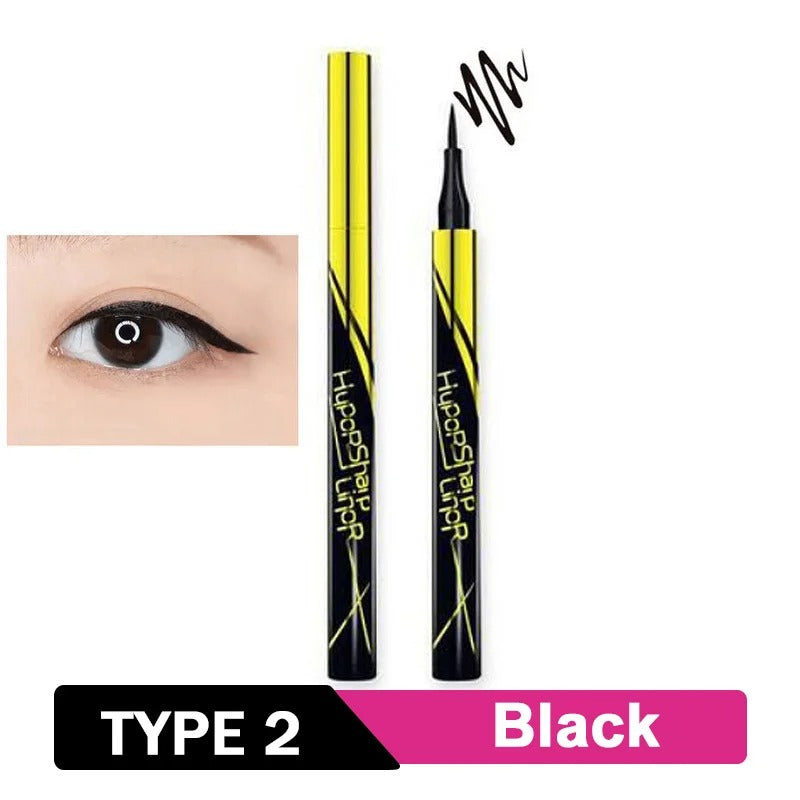 Black Liquid Eyeliner Waterproof Long Lasting Eye Liner Pencil Quick Drying Not Bloom Natural Liquid Pen Cosmetic Tools