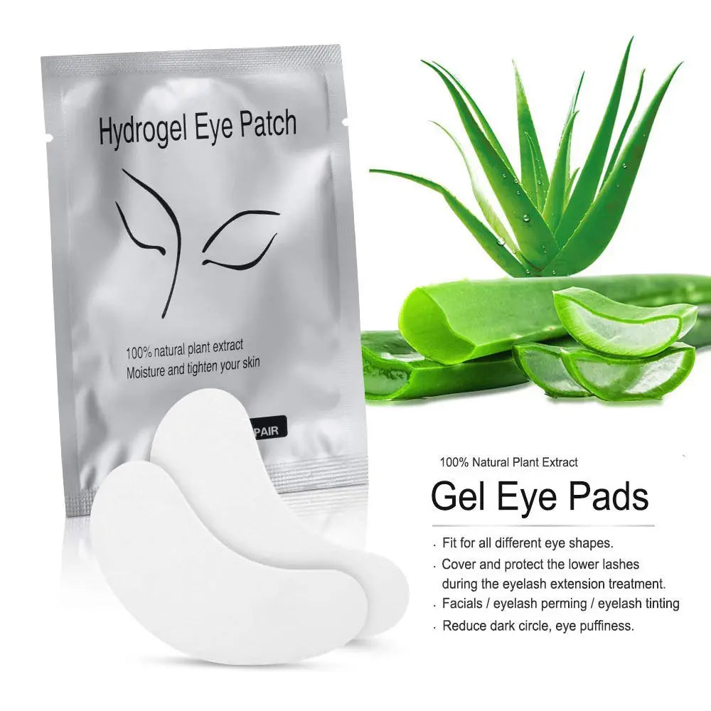 50Pairs Lash Extension Eye Stickers Hydrogel Patches Grafting Eyelashe Under Eye Pads Eyelashes Extension Lashes Tools Makeup