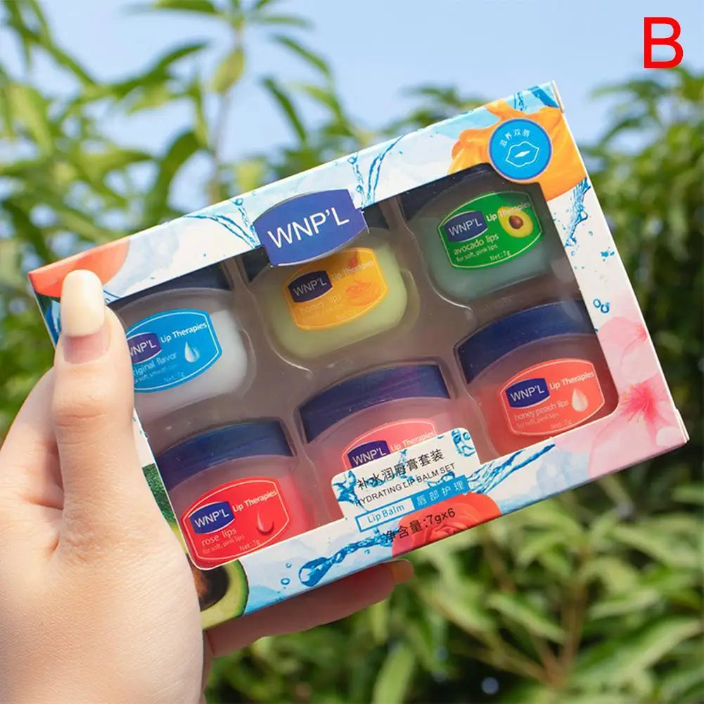 4/6/8PCS Lip Balm Natural Plant Anti-Cracking Lip Care