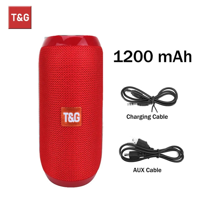 TG117 Bluetooth Speakers Portable True Wireless Sound Box Waterproof Loudspeaker Outdoor Stereo Surround Supports TF Radio