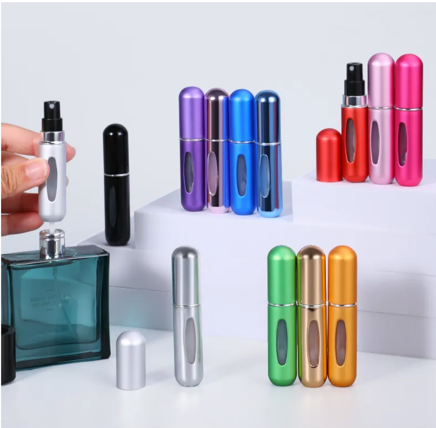 5/8ML Atomizer Perfume Spray Bottle for Travel Cologne Dispenser Portable Refillable Liquid