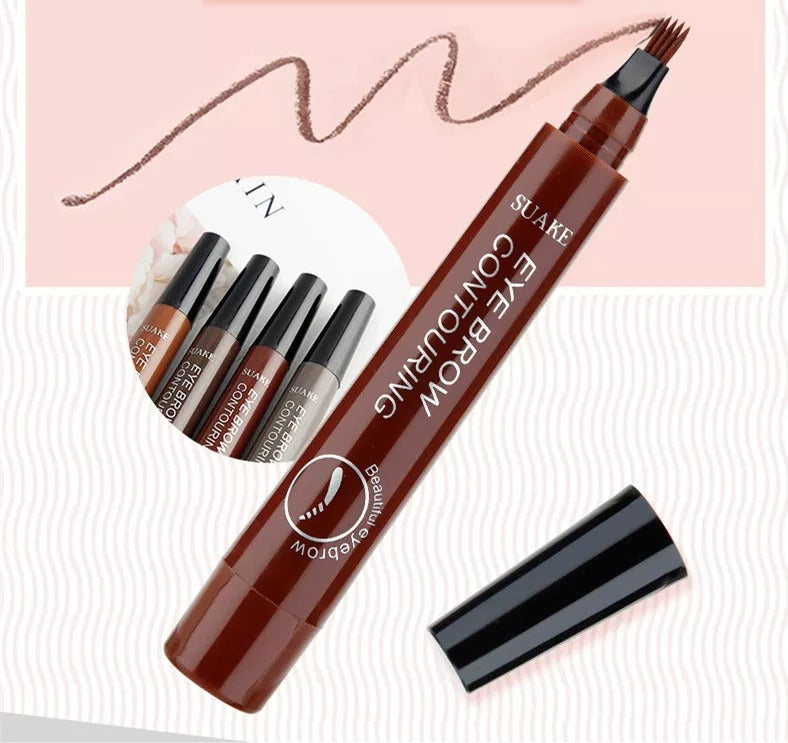 Unique Microblading Eyebrow Pen Waterproof Liquid Pencil Long Lasting Eyebrow Tattoo Pen Cosmetics