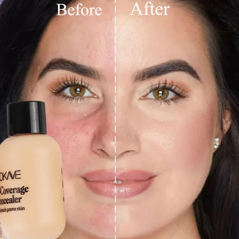 Waterproof Liquid Concealer Matte Full Coverage Acne Scars Dark Circles Foundation