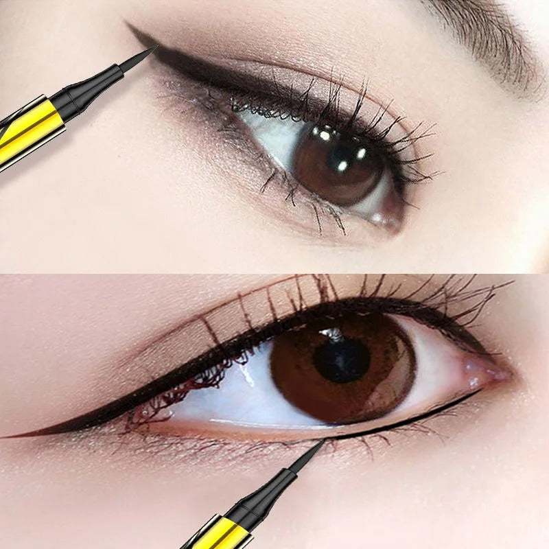 Black Liquid Eyeliner Waterproof Long Lasting Eye Liner Pencil Quick Drying Not Bloom Natural Liquid Pen Cosmetic Tools