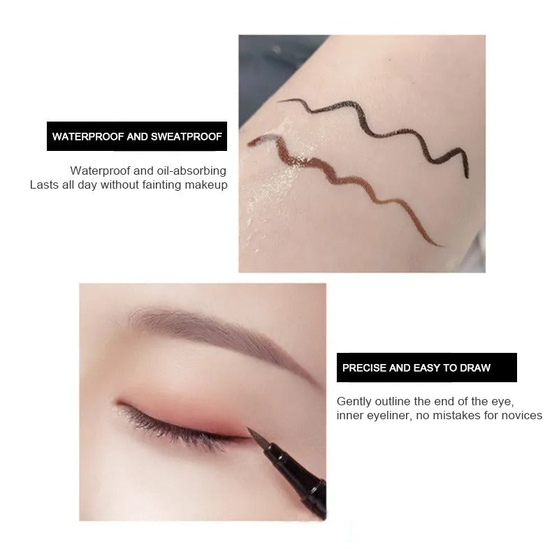 Black Liquid Eyeliner Waterproof Long Lasting Eye Liner Pencil Quick Drying Not Bloom Natural Liquid Pen Cosmetic Tools