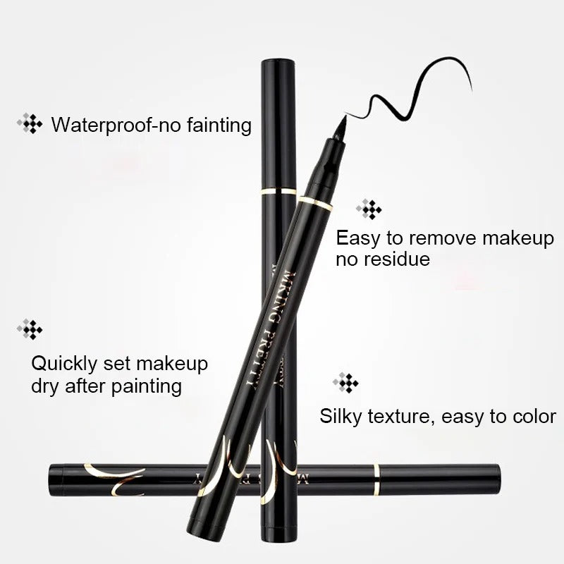 Black Liquid Eyeliner Waterproof Long Lasting Eye Liner Pencil Quick Drying Not Bloom Natural Liquid Pen Cosmetic Tools