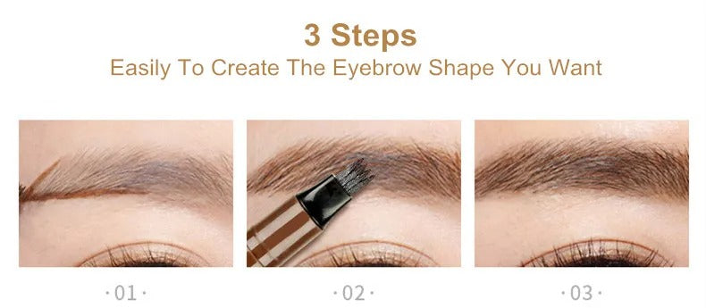 Unique Microblading Eyebrow Pen Waterproof Liquid Pencil Long Lasting Eyebrow Tattoo Pen Cosmetics