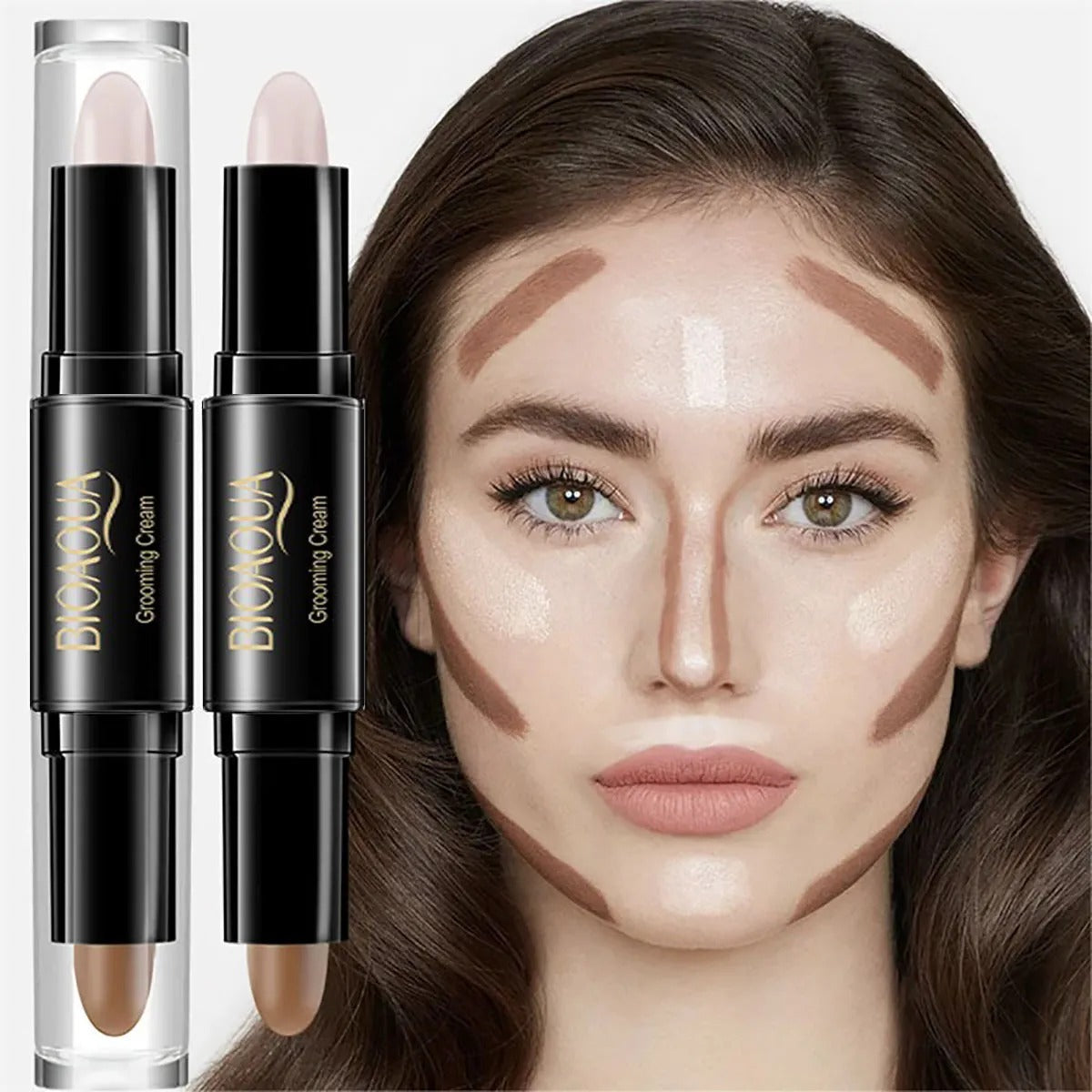 High Quality Professional Makeup Base Foundation Cream for Face Concealer Contouring for Face Bronzer Beauty