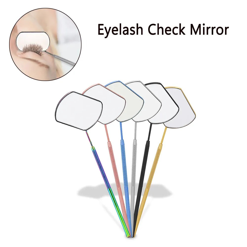 Eyelash Extensions Checking Mirror Hand Held Makeup Comestics