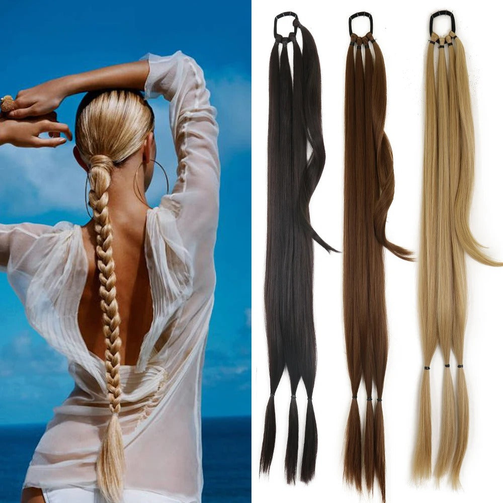 DIY Ponytail Extensions Synthetic Boxing Braids Women