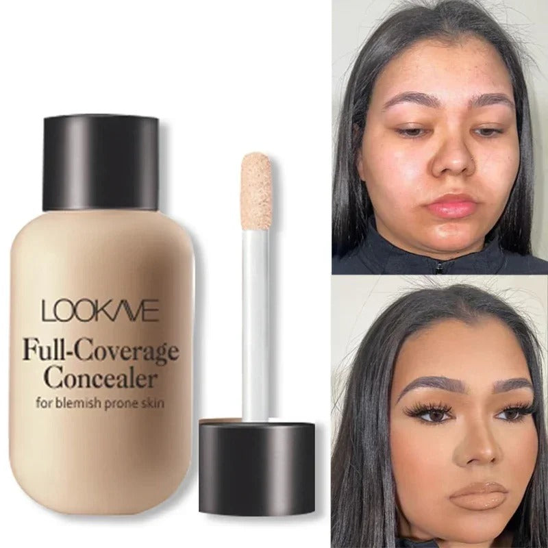 Waterproof Liquid Concealer Matte Full Coverage Acne Scars Dark Circles Foundation