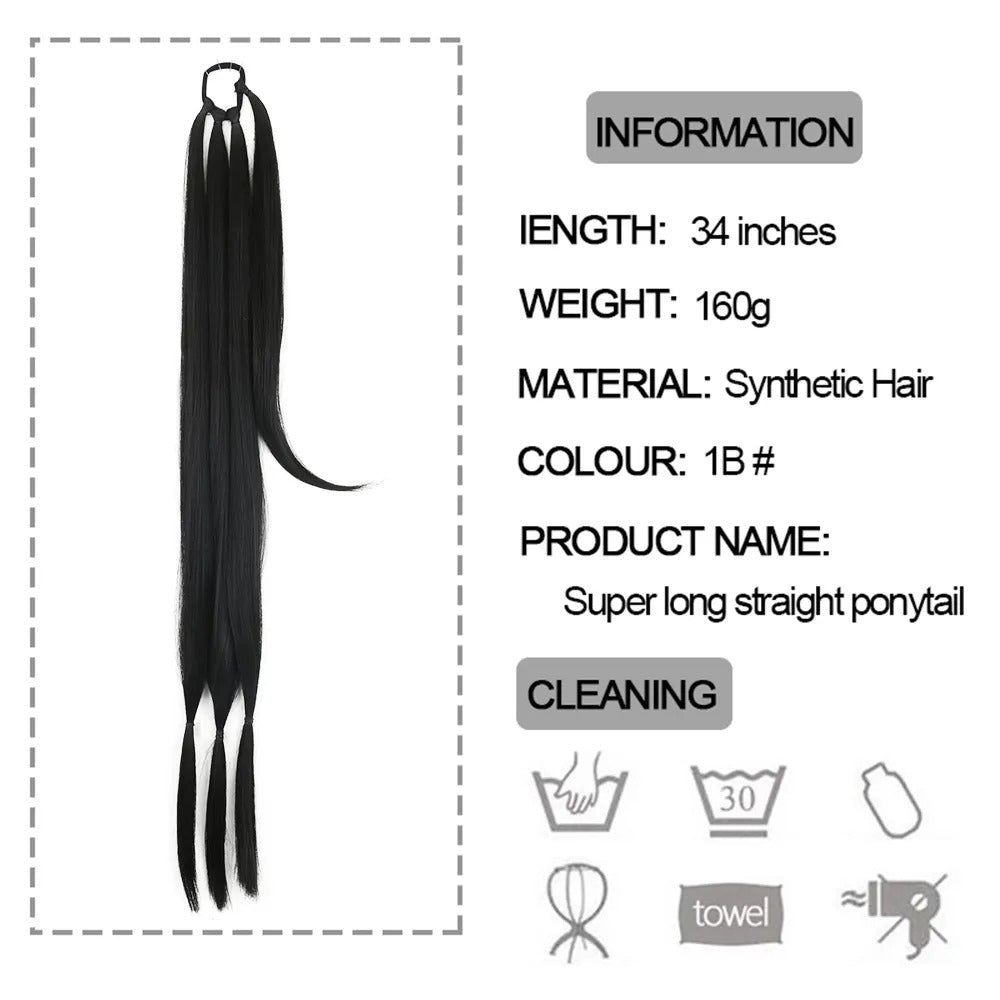 DIY Ponytail Extensions Synthetic Boxing Braids Women