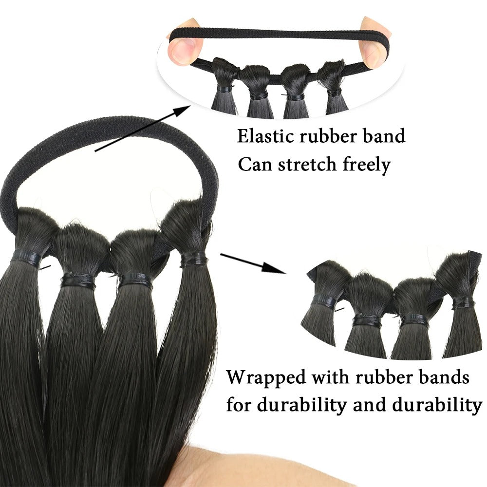 DIY Ponytail Extensions Synthetic Boxing Braids Women