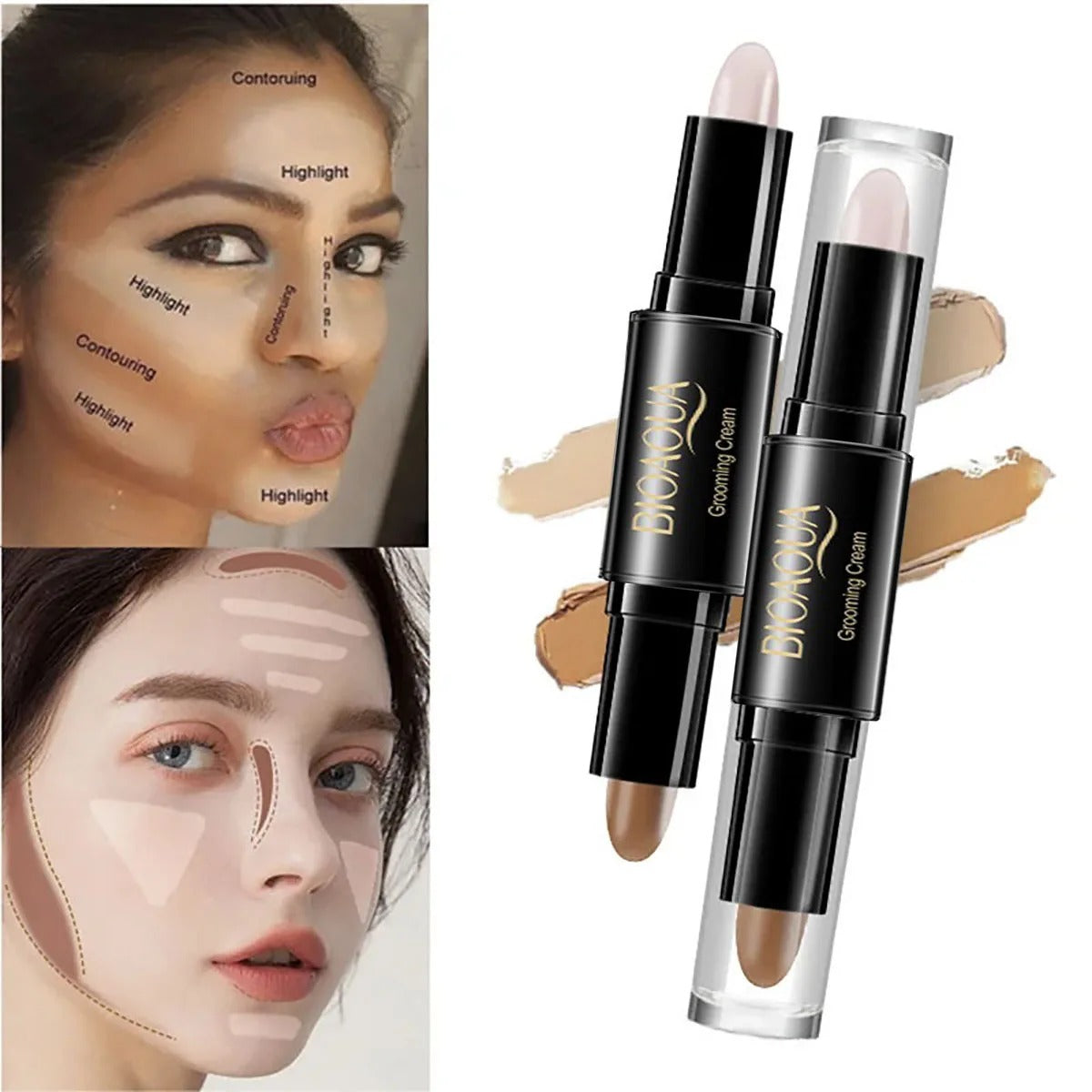 High Quality Professional Makeup Base Foundation Cream for Face Concealer Contouring for Face Bronzer Beauty