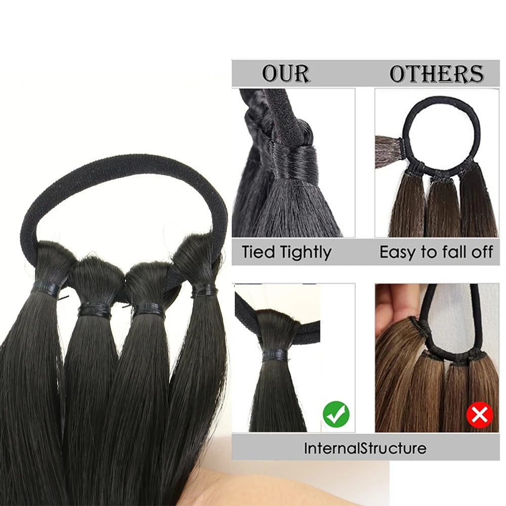 DIY Ponytail Extensions Synthetic Boxing Braids Women