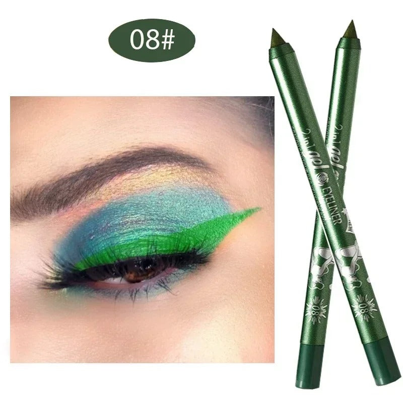 Long Lasting Eyeliner Pencil Colourful Pigment Waterproof Gel Eye Liner Pen Makeup