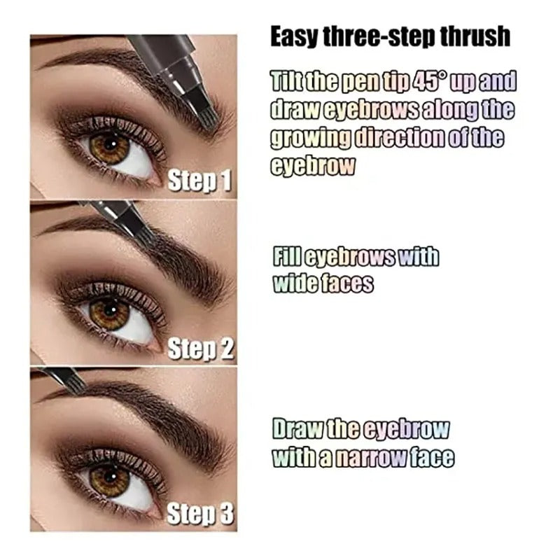 Unique Microblading Eyebrow Pen Waterproof Liquid Pencil Long Lasting Eyebrow Tattoo Pen Cosmetics