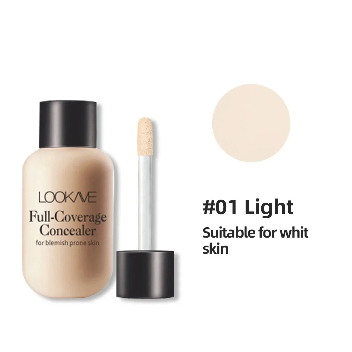 Waterproof Liquid Concealer Matte Full Coverage Acne Scars Dark Circles Foundation