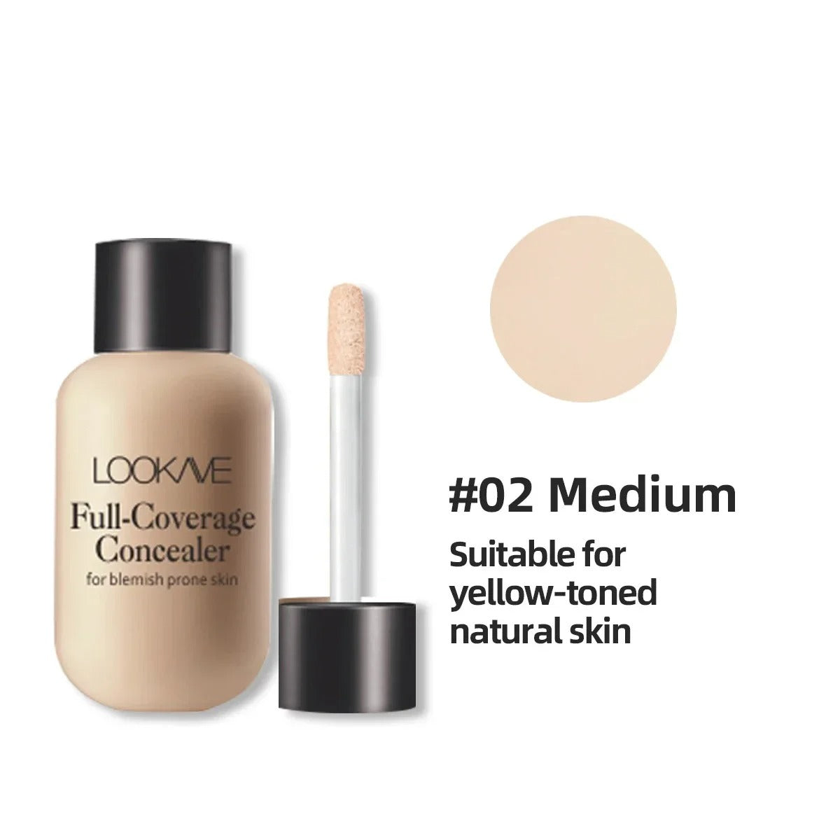 Waterproof Liquid Concealer Matte Full Coverage Acne Scars Dark Circles Foundation