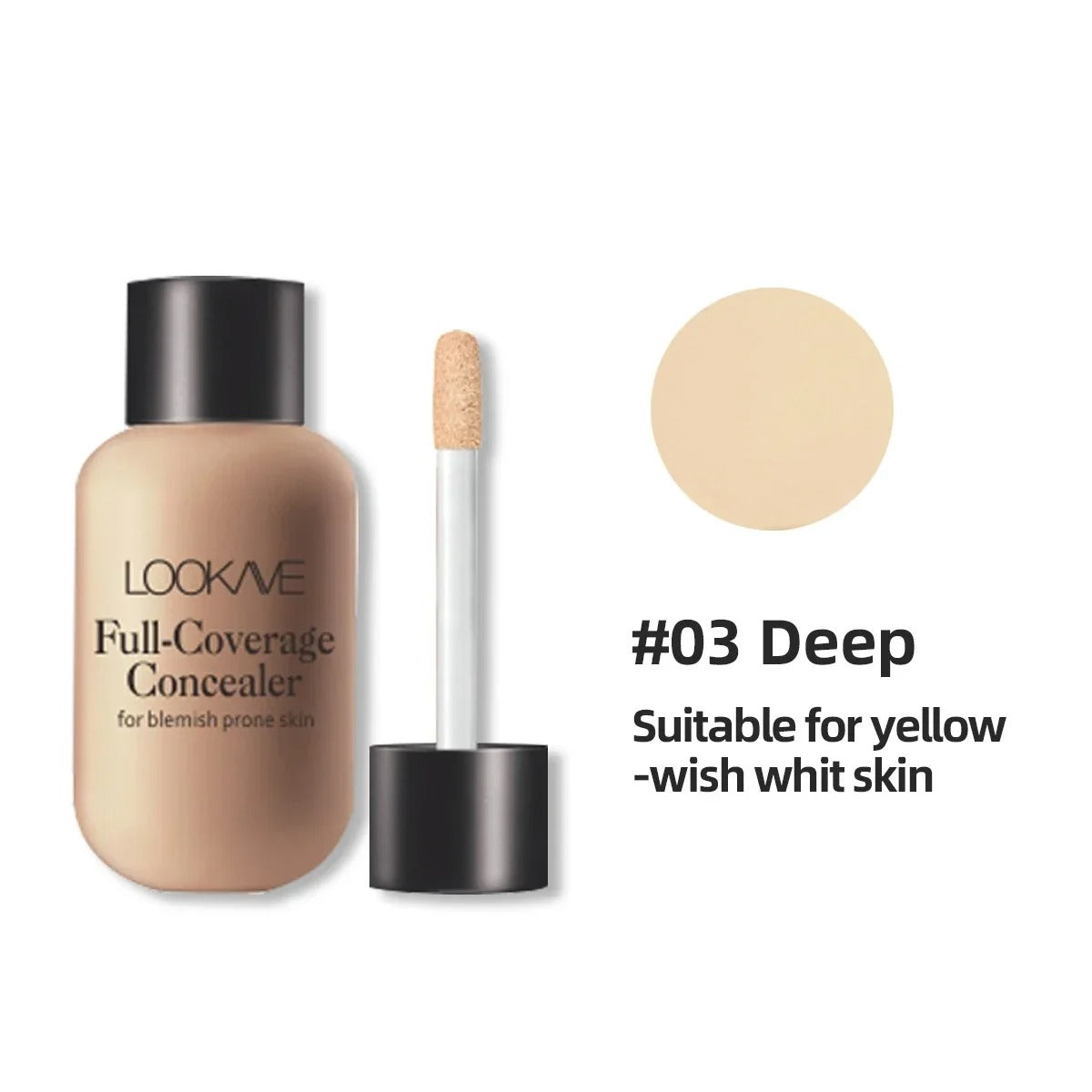 Waterproof Liquid Concealer Matte Full Coverage Acne Scars Dark Circles Foundation