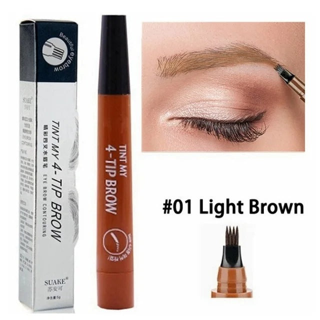 Unique Microblading Eyebrow Pen Waterproof Liquid Pencil Long Lasting Eyebrow Tattoo Pen Cosmetics