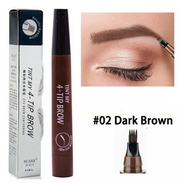 Unique Microblading Eyebrow Pen Waterproof Liquid Pencil Long Lasting Eyebrow Tattoo Pen Cosmetics