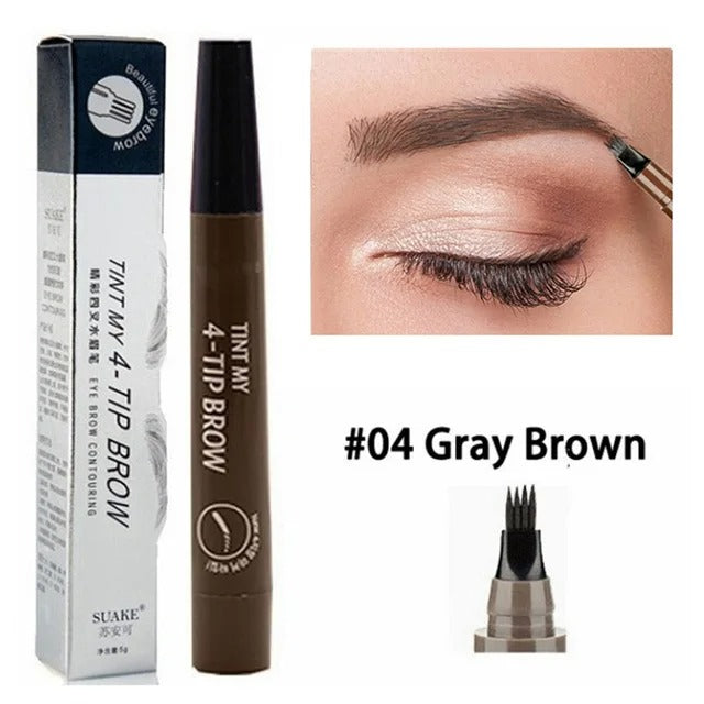 Unique Microblading Eyebrow Pen Waterproof Liquid Pencil Long Lasting Eyebrow Tattoo Pen Cosmetics