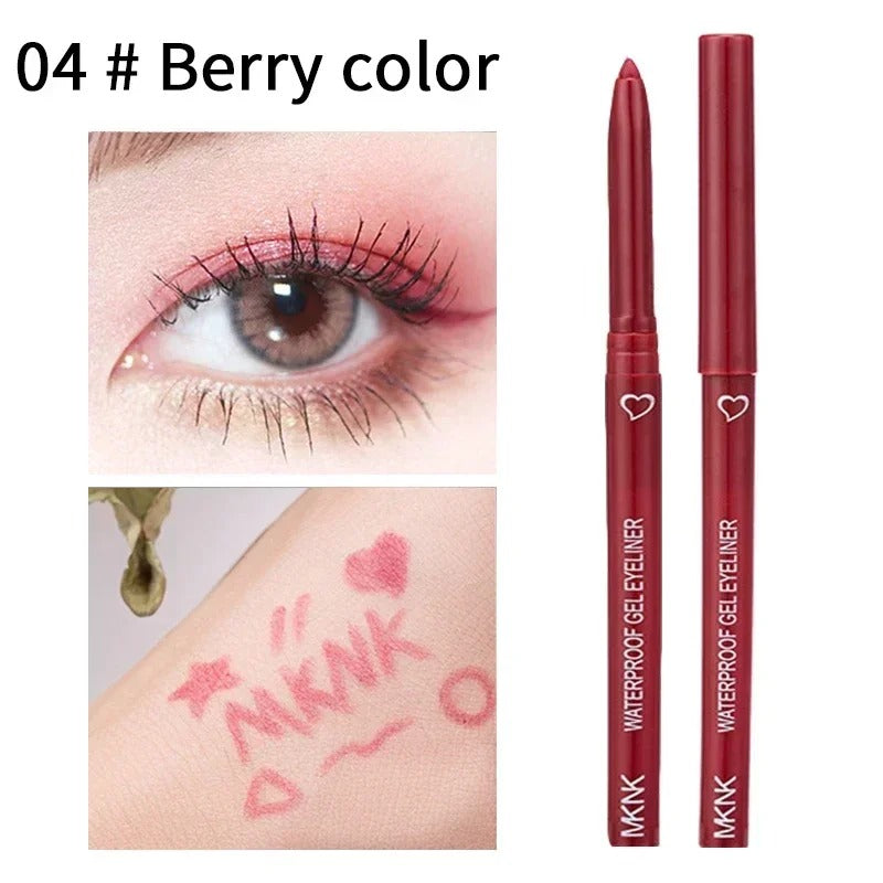 Long Lasting Eyeliner Pencil Colourful Pigment Waterproof Gel Eye Liner Pen Makeup