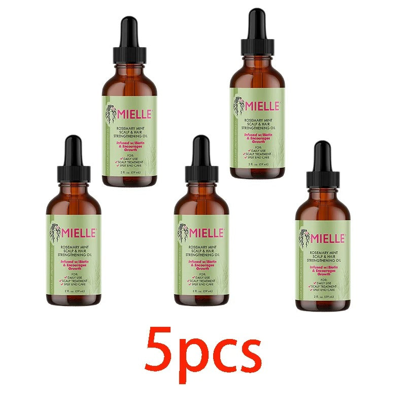 Proven Natural Hair Growth Essential Oil Rosemary Mint - Hair Strengthening Oil Nourishing Treatment