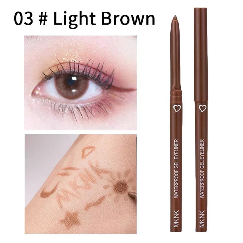 Long Lasting Eyeliner Pencil Colourful Pigment Waterproof Gel Eye Liner Pen Makeup