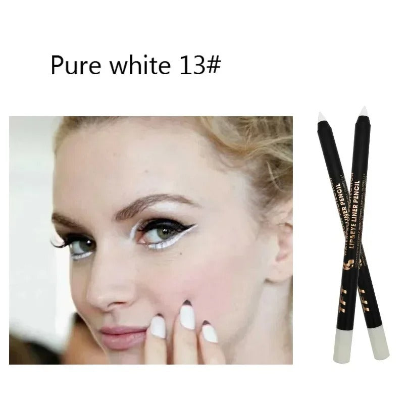 Long Lasting Eyeliner Pencil Colourful Pigment Waterproof Gel Eye Liner Pen Makeup